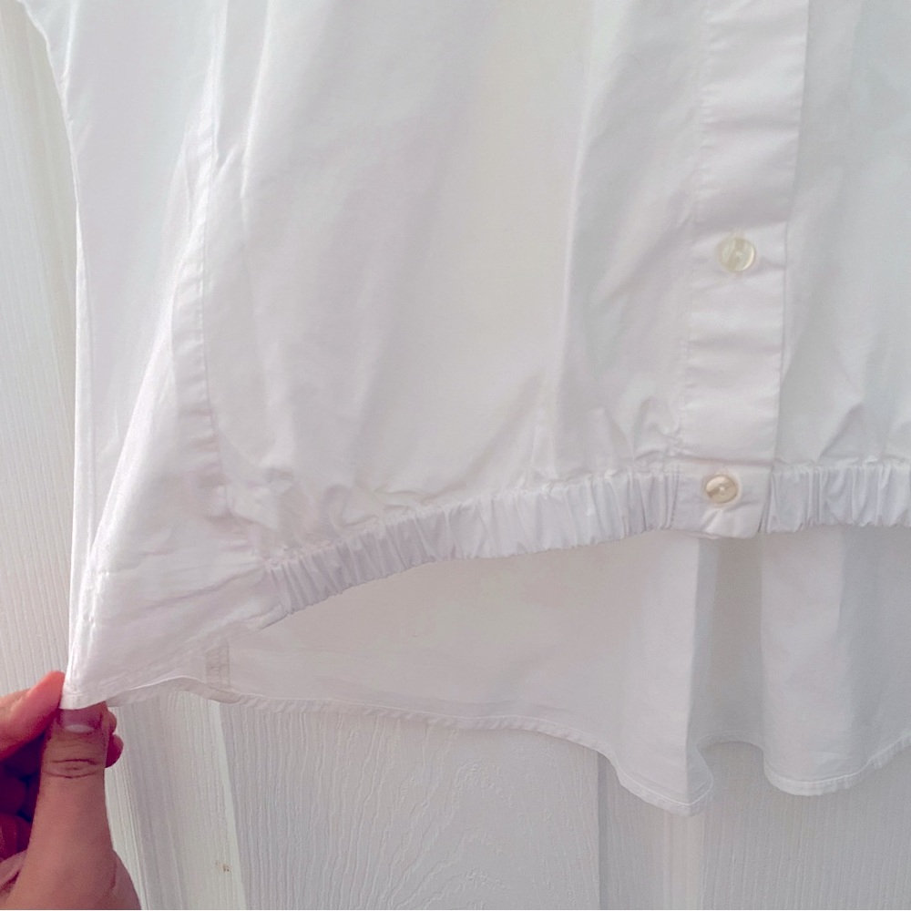 Zara Basic White Button Up Blouse - image 4